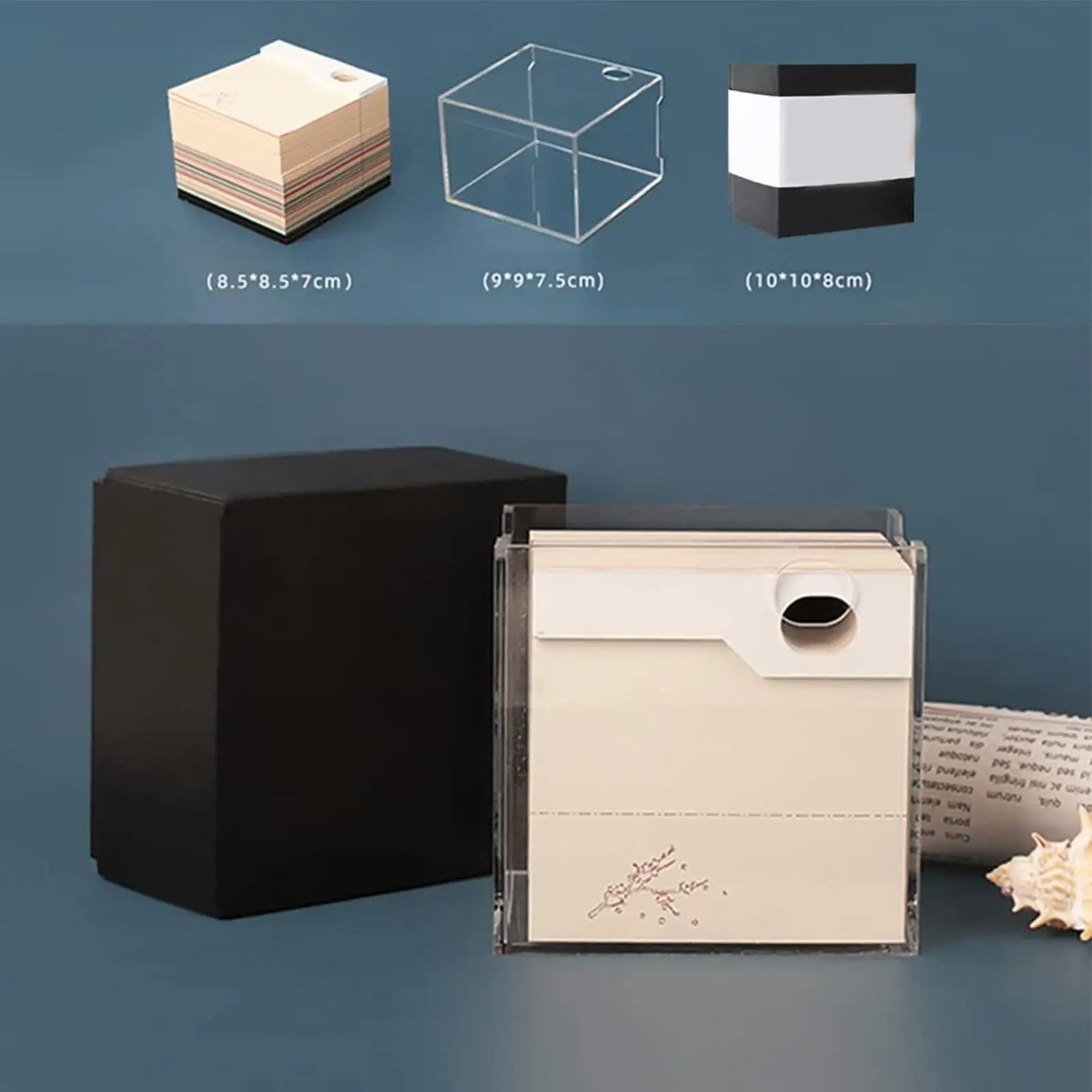 

3D Memo Pad Calendar 2026 3D Carving Art Calendar Notepad Creative Note Memo Pad Desktop Planner for Housewarming Holidays