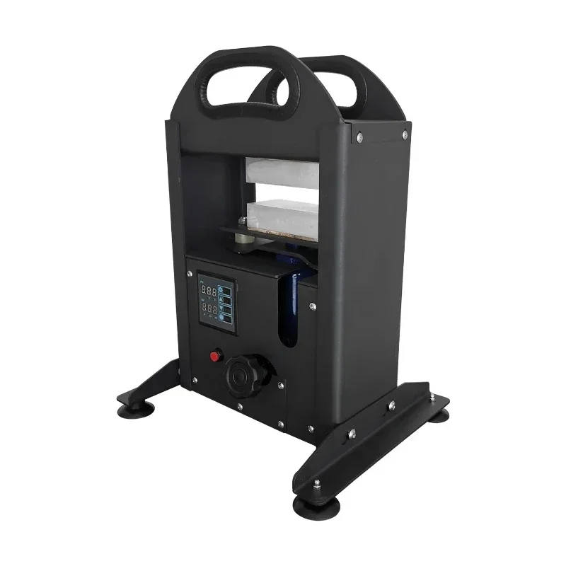 

5/10 Tons 6 x 12cm Dual Heating Plates Hydraulic Resin Press Machine