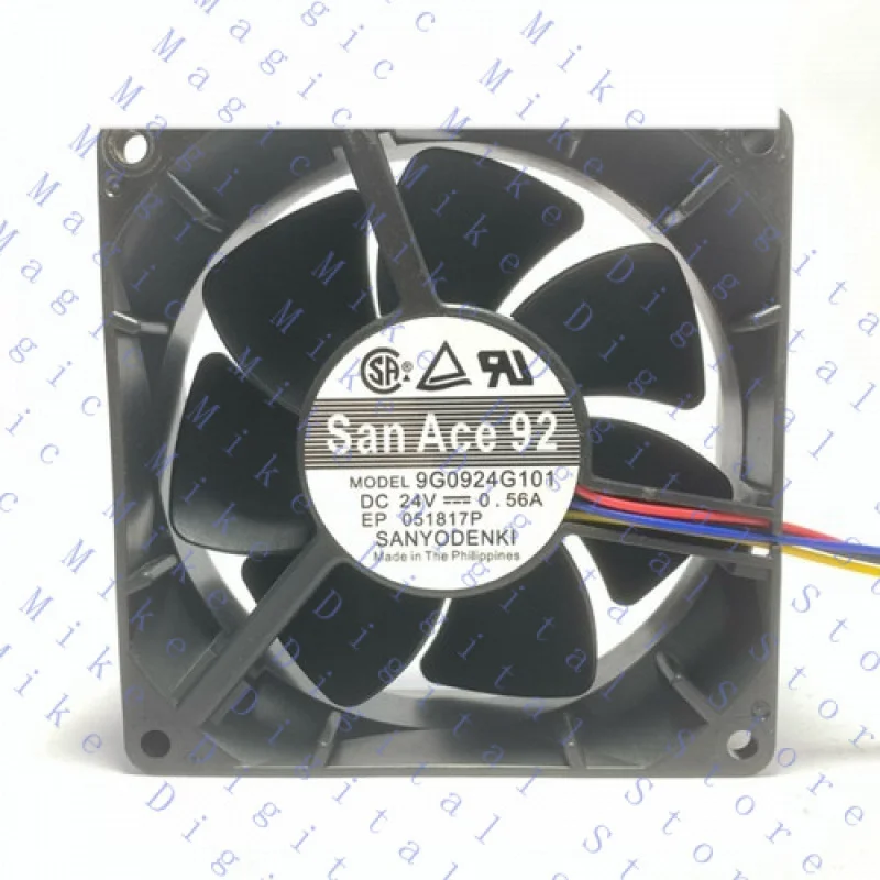 

H One для SANYO новый 9G0924G101 DC24V 0,56A 3-проводной инверторный охлаждающий вентилятор