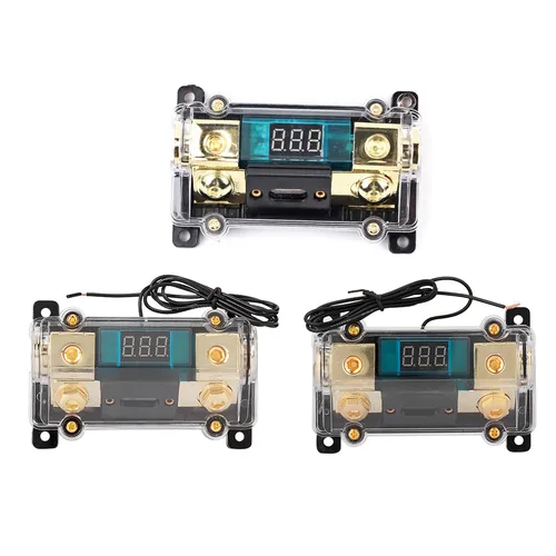 Soporte para fusibles de energía de Audio para coche, caja de bloque de distribución estéreo, pantalla Digital, nuevo