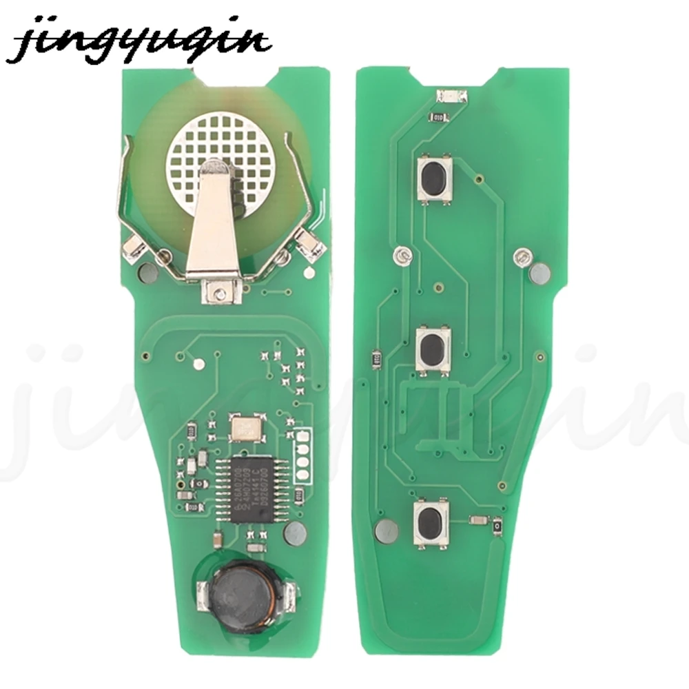 Jingyuqin 3 ปุ่มสมาร์ทรีโมทกุญแจรถ FOB 434 MHz ID46 PCF7941 ชิปสําหรับ MG MG550 MG 6 Keyless Go Control เปลี่ยน