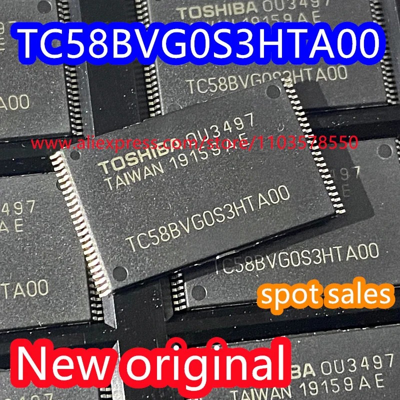 

10PCS 100% New original TC58BVG0S3HTA00 TC58BVG0S3HTAOO package TSOP48 non-volatile ferroelectric memory NAND FLASH memory chip