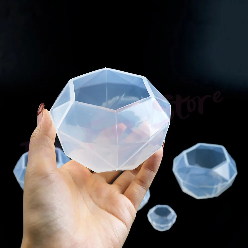 For Fun DIY Diamond Silicone Molds Jewelry Necklace Pendants Crystal Drop Glue Resin Mold Handmade Crafts Desktop Ornament
