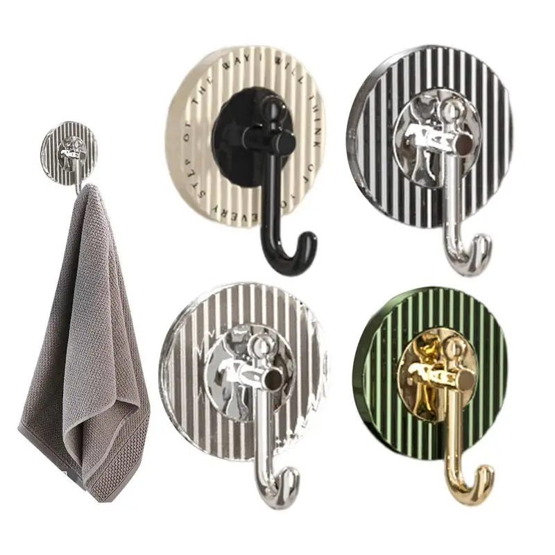 

Adhesive Hooks Seamless Wall Hooks 4pcs Self Adhesive Heavy Duty Hooks Luxury Waterproof Adhesive Wall Hooks For Coat Keys