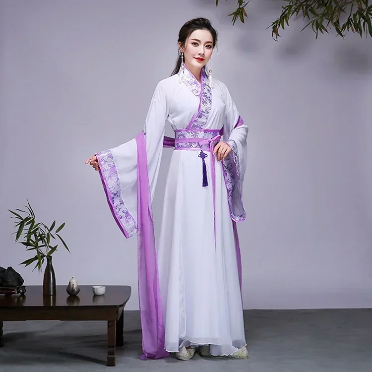 Starożytny chiński kostium wróżka Cosplay Hanfu sukienka dla kobiet Vintage strój Tang Hanfu szlachetny kostium księżniczki taniec ludowy narodowy