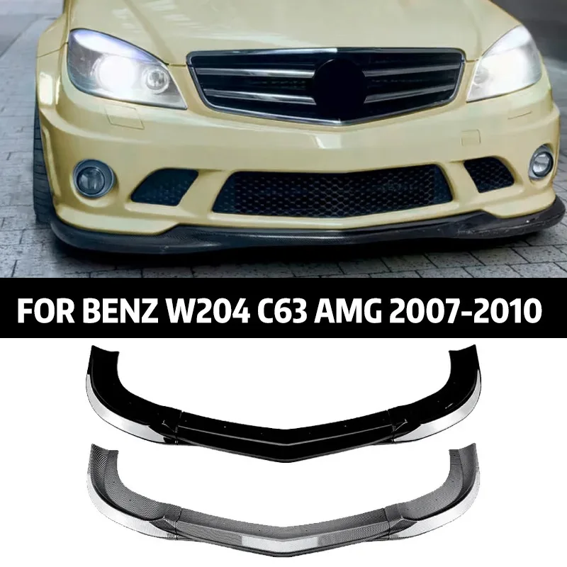 

For Mercedes Benz C Class W204 C63 AMG 2007-2010 Car Front Bumper Lip Spoiler Guard Protector Splitters Diffuser Cover Body Kit