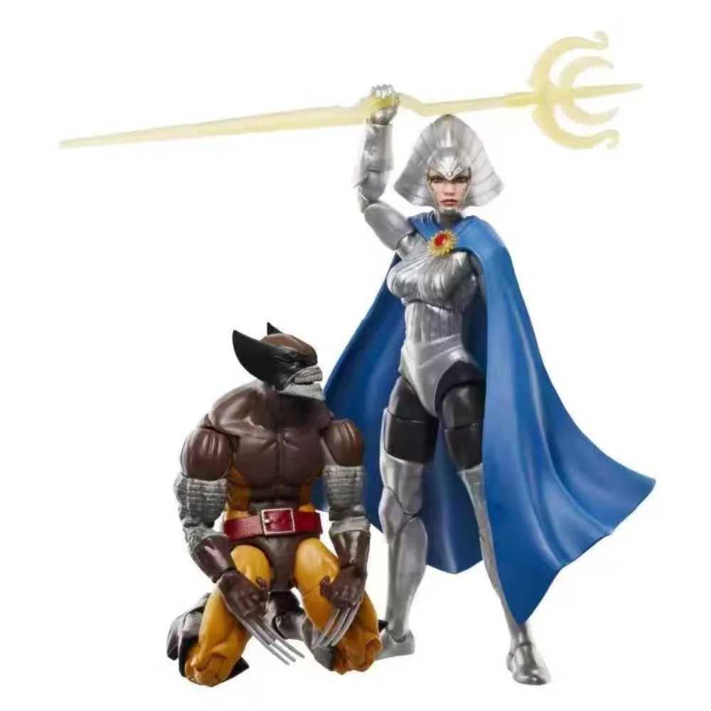 

In Stock Hasbro Marvel Legends Wolverine 50th Anniversary 6" Wolverine vs Lilandra Neramani 2 Pk Anime Action Figure Model Toys