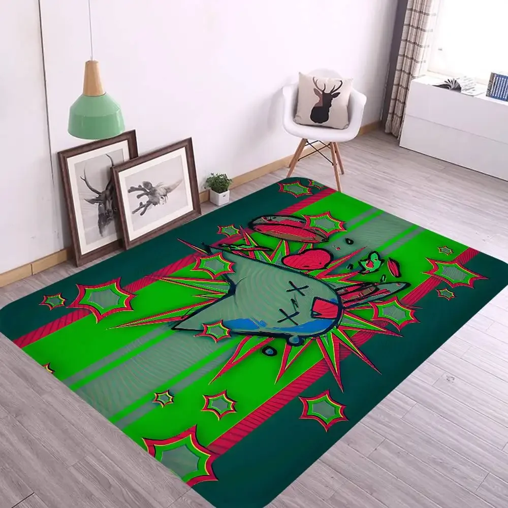 F-Femtanyl LOTTERY Music Entrance Door Mat Washable Non-Slip Living Room Sofa Chairs Area Mat Kitchen Welcome Doormat