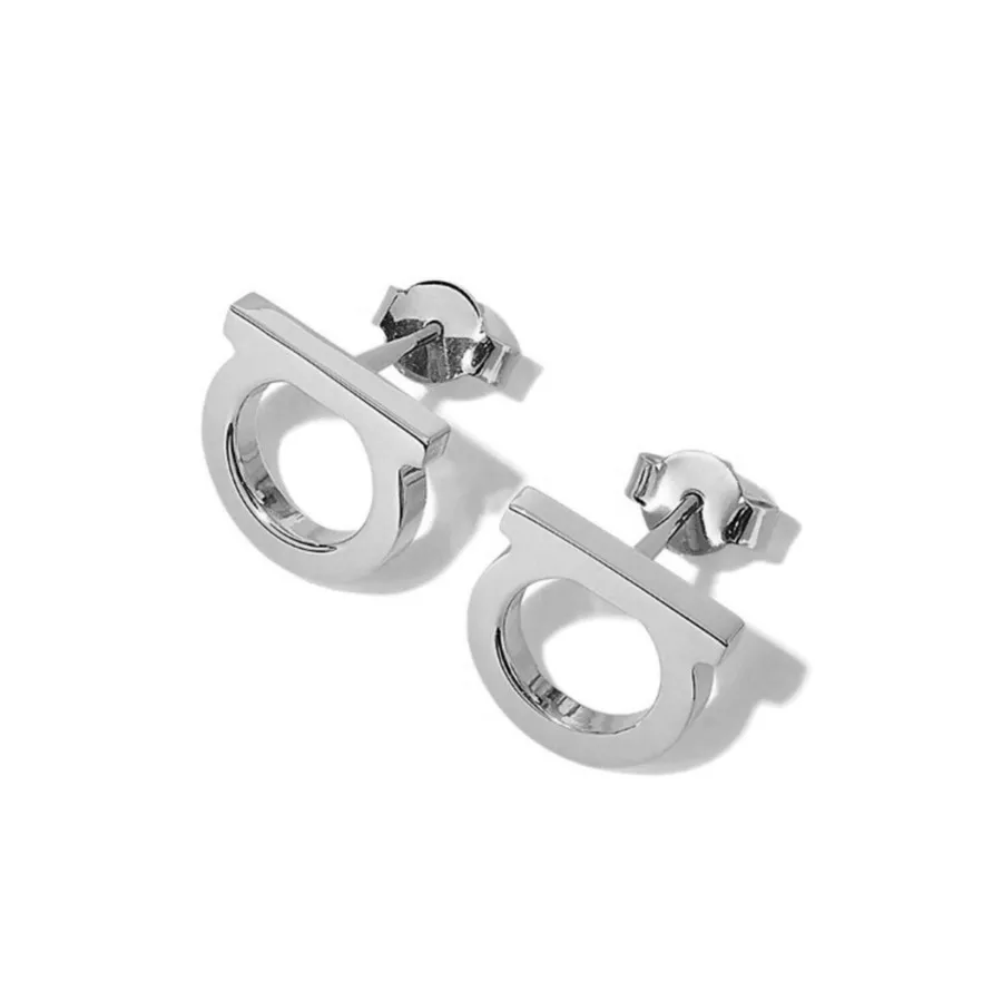 2pc/Stainless steel English letter D earrings for women/men, light luxury and high-end jewelry