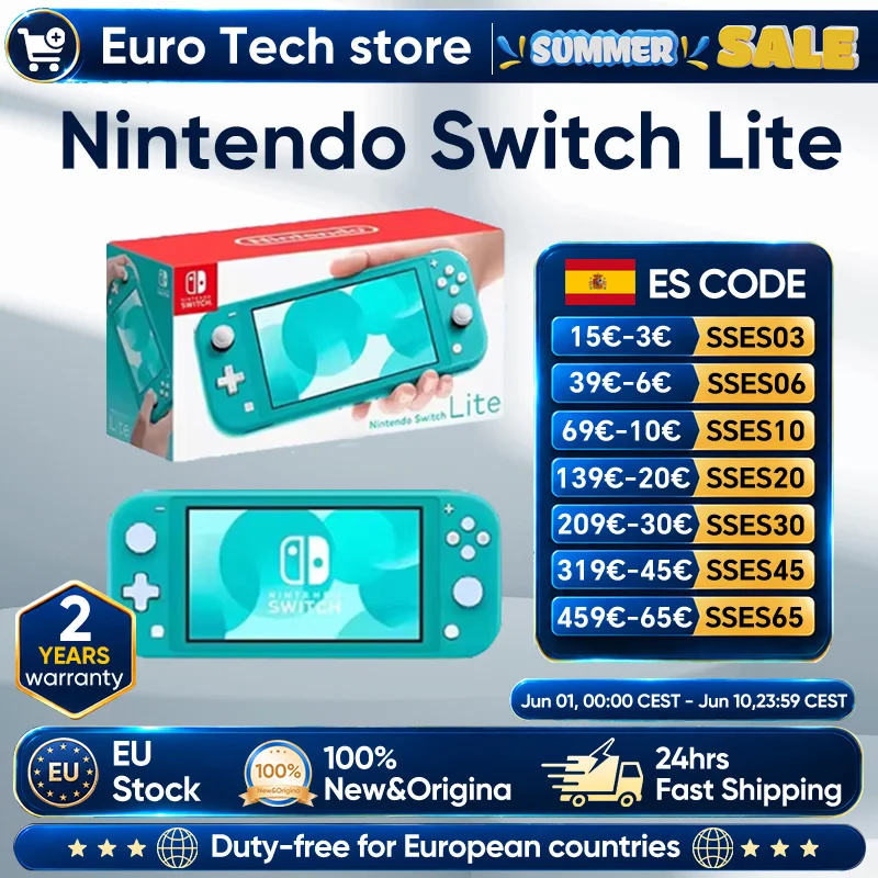 Nintendo Switch Lite 32GB, 5.5'', Batería 3570mAh, Compacta 🎮