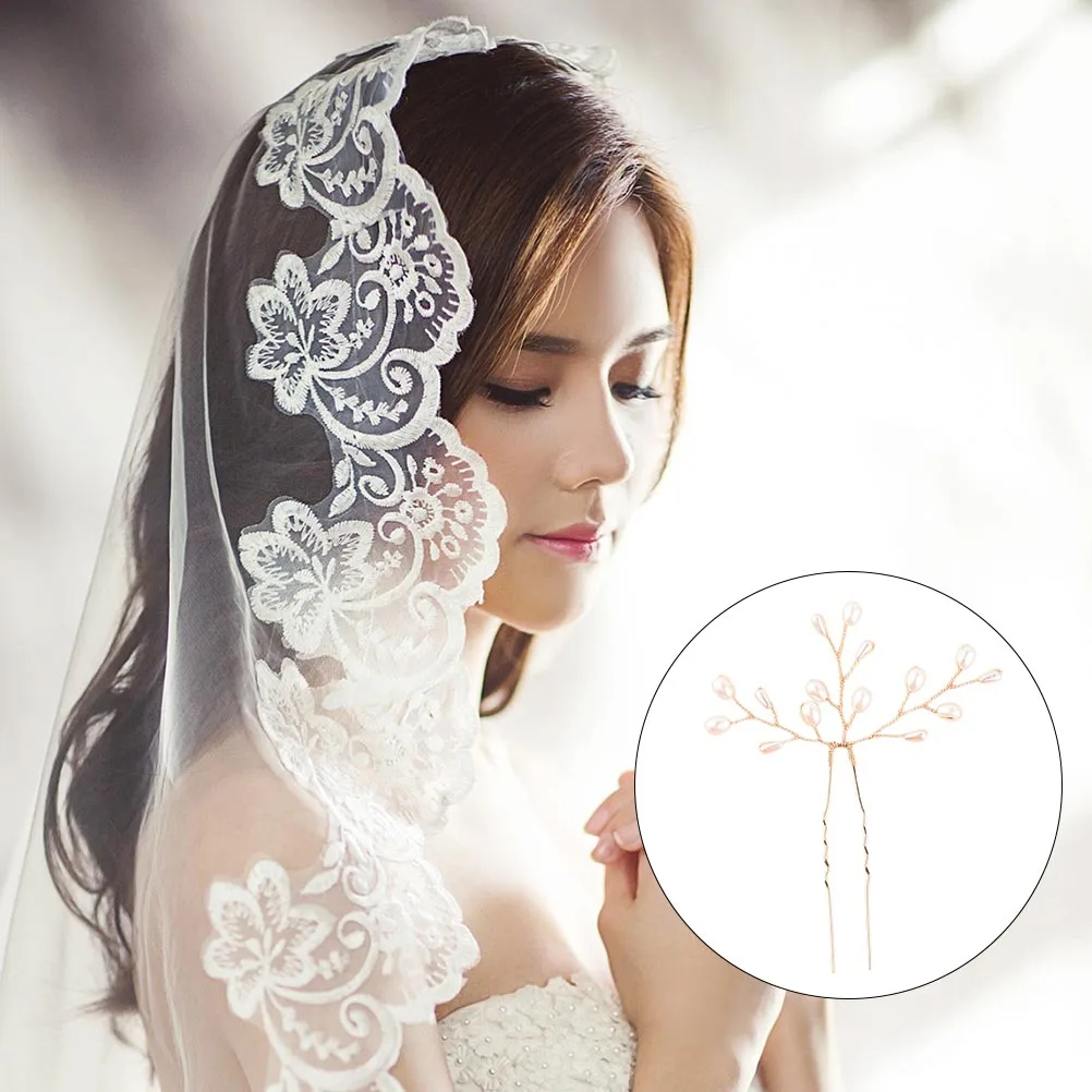 

2pcs Bridesmaid Wedding Hairpin Women Hair Clip Accessories Bridal Pins Bride Hair Stick Women Hairclip Elegant