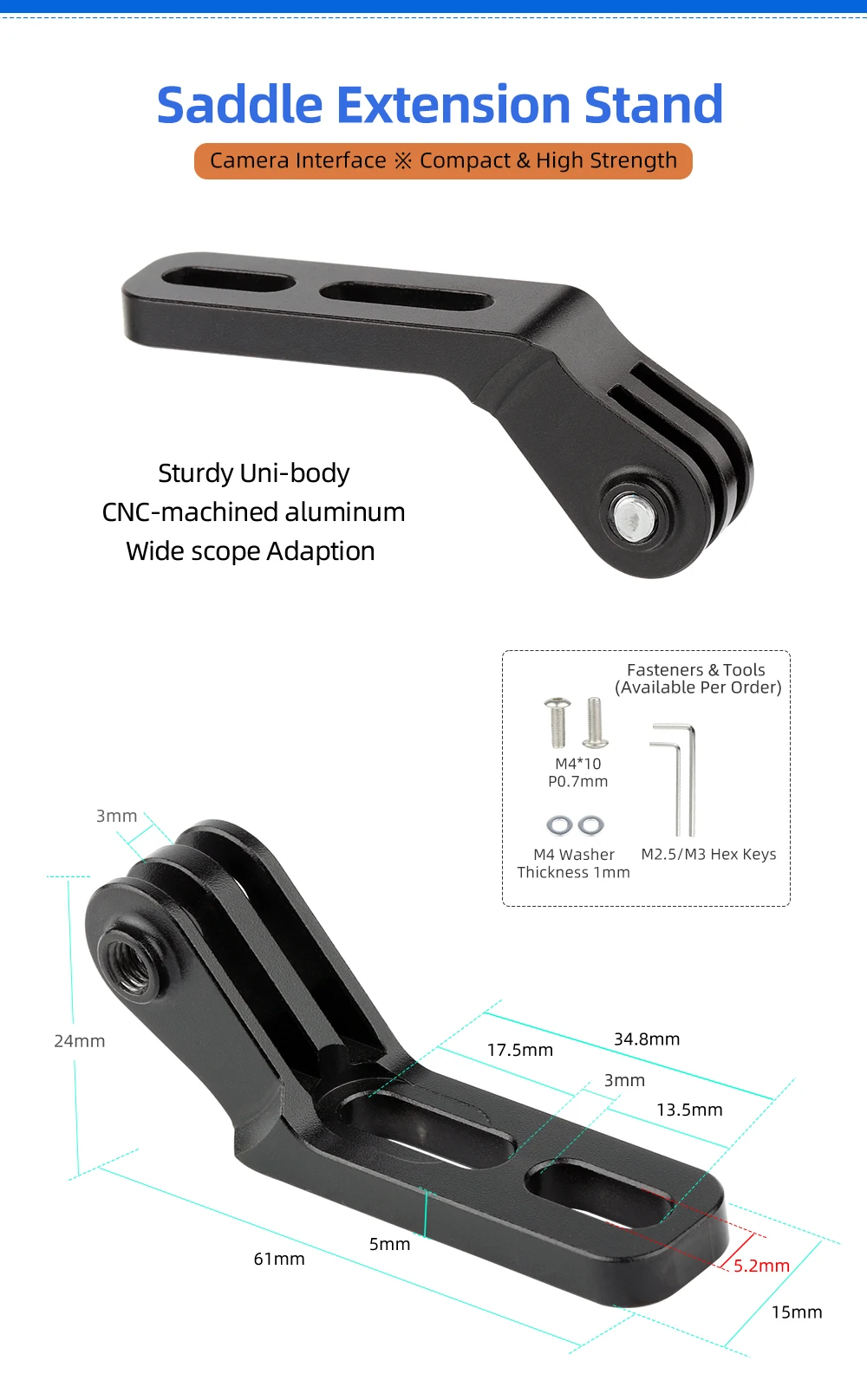 Fahrradsattel-Rücklichthalterung, passend für Garmin Varia Radar Rückspiegel RTL510 515 500 Magene L508 für Shimano PRO Sattelstützenhalterung – Detail 2