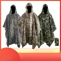 Man Military Impermeable Zipper Camo Raincoat Waterproof Rain Coat Men Raincoat Women Awning The Rain Motorcycle Rain Poncho