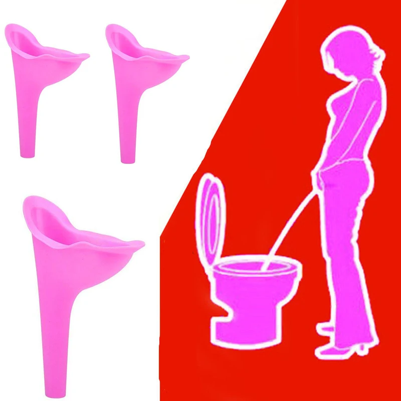 Urinario de silicona para mujer, dispositivo de micción suave, embudo portátil para viaje al aire libre en coche y Camping