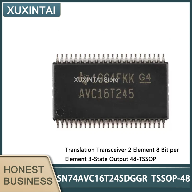 10Pcs/Lot New Original SN74AVC16T245DGGR SN74AVC16T245 Translation Transceiver 2 Element 8 Bit per Element 3-State Output 48-TSS