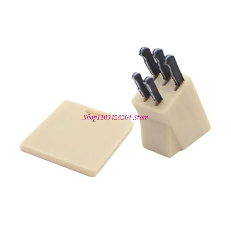 

Tiny Kitchen Cutting Tool Models 1/12 Scale Dollhouses Furniture Craft