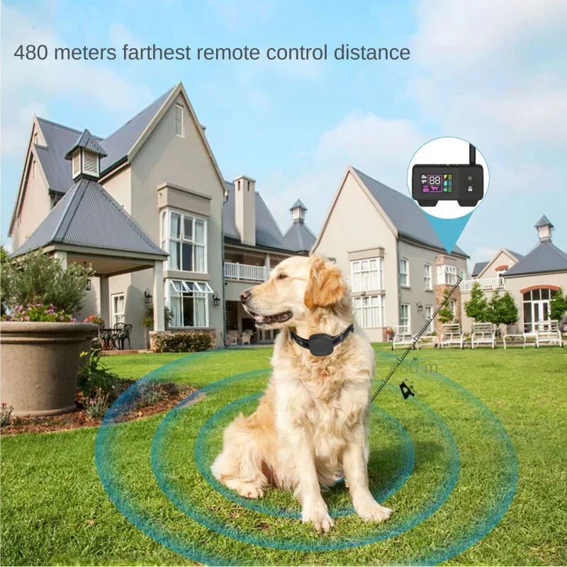

Upgraded Wireless Dog Fence Vibration &Shock Control for Safe Pet Containment, Electronic Training Collar with 480M Remote
