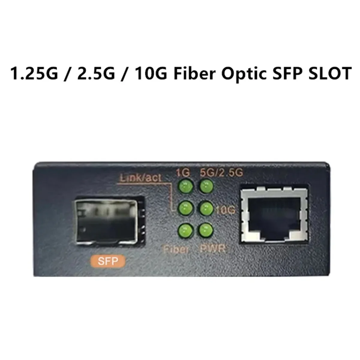 Imagem -02 - Transceptor da Fibra Ótica Interruptor dos Ethernet 1.25g 2.5g 10g Entalhe Rj45 Sfp o