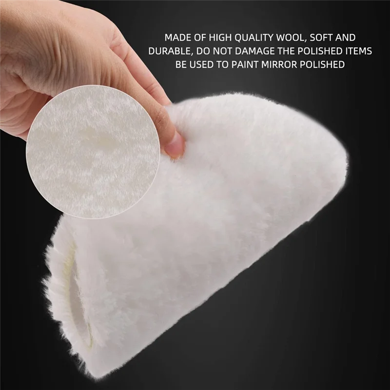 

J1UL1N подушечка для полировки, 7 шт., 6,5 дюймов, лицевая панель для 6 дюймов, 150 мм, опорная пластина, полировальная губка, подушечки для резки, комплект полировальных подушечек