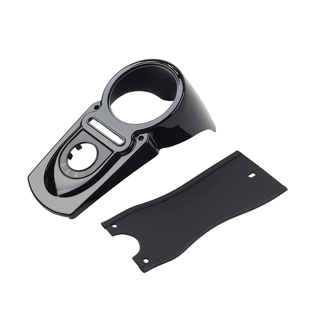 

For Dyna FXDF FXDB 2008-2013 ABS Plastic Glossy Black Motorcycle Fuel Tank Console Cover & Gas Tank Panel Bib