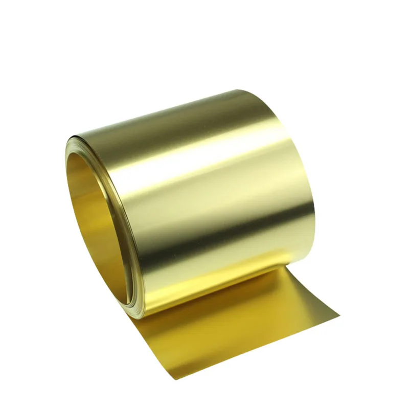 1M Length Brass Foil Plate Belt 0.1mm 0.2mm 0.3mm 0.4mm 0.5mm Thickness Copper Belts Metal Sheets 10/20/30/40/50/60mm Width