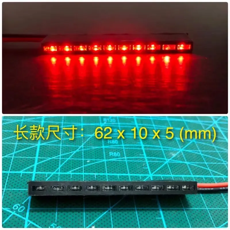 Światła tylne LED do gąsienic 1/10 RC AXIAL SCX10 II 90046 Traxxas TRX4 Defender Bronco Blazer Cherokee RC4WD D90