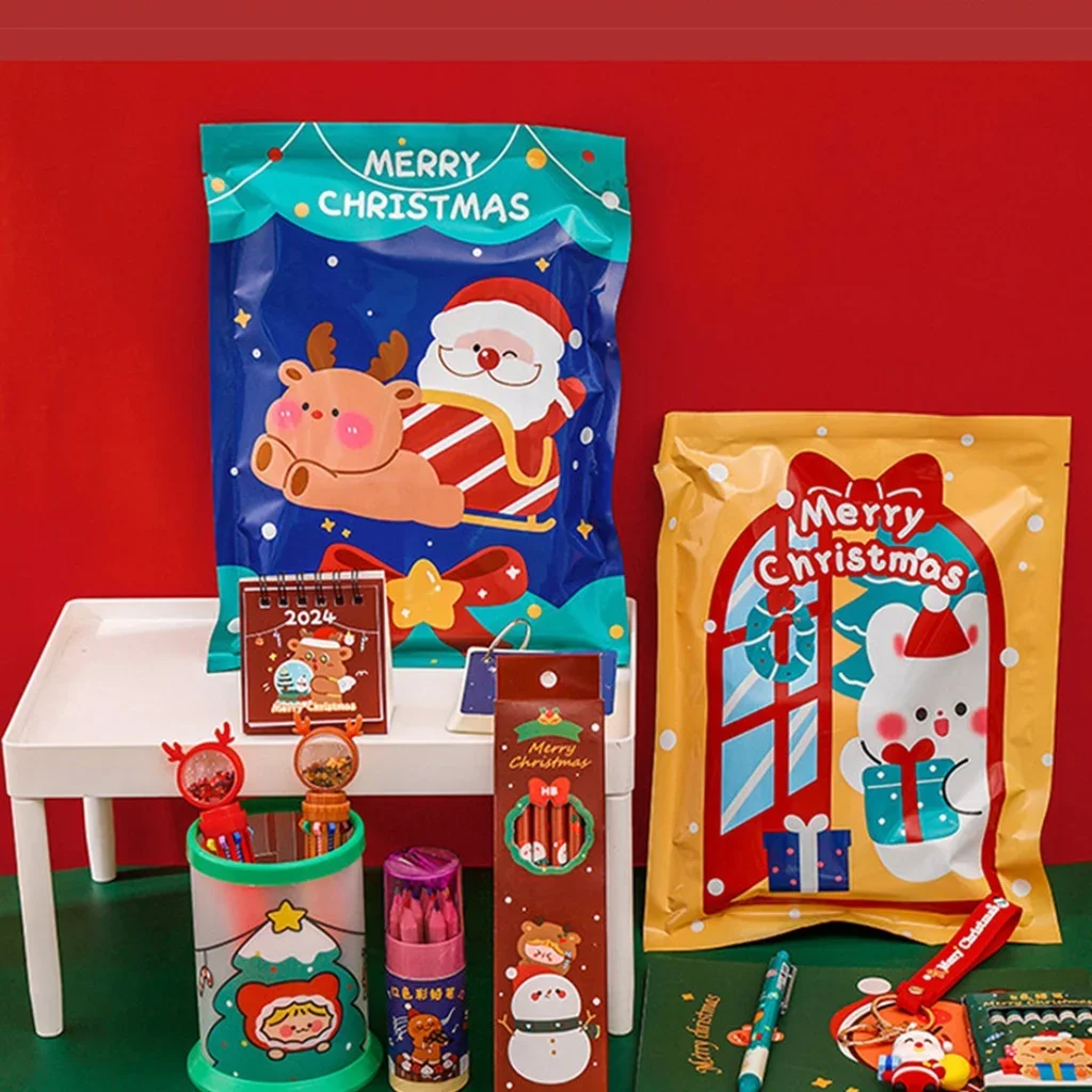 Christmas Gift Surprise Box Xmas Stationery Set Cartoon Lucky Bag For Girls Boys Children’s Rewards School Office Supplies