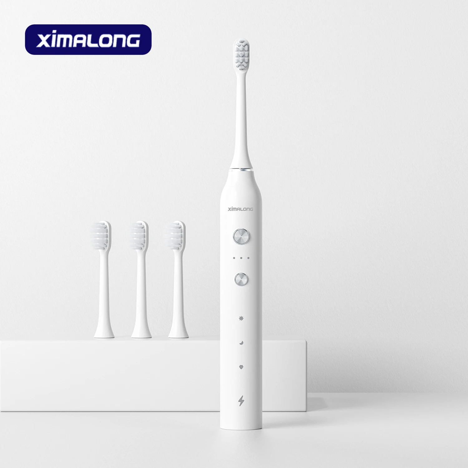 Ximaw فرشاة أسنان كهربائية بالموجات الصوتية T8 الكبار الموقت فرشاة 9 طرق Type-C شاحن قابلة للشحن فرشاة الأسنان استبدال رؤساء مجموعة