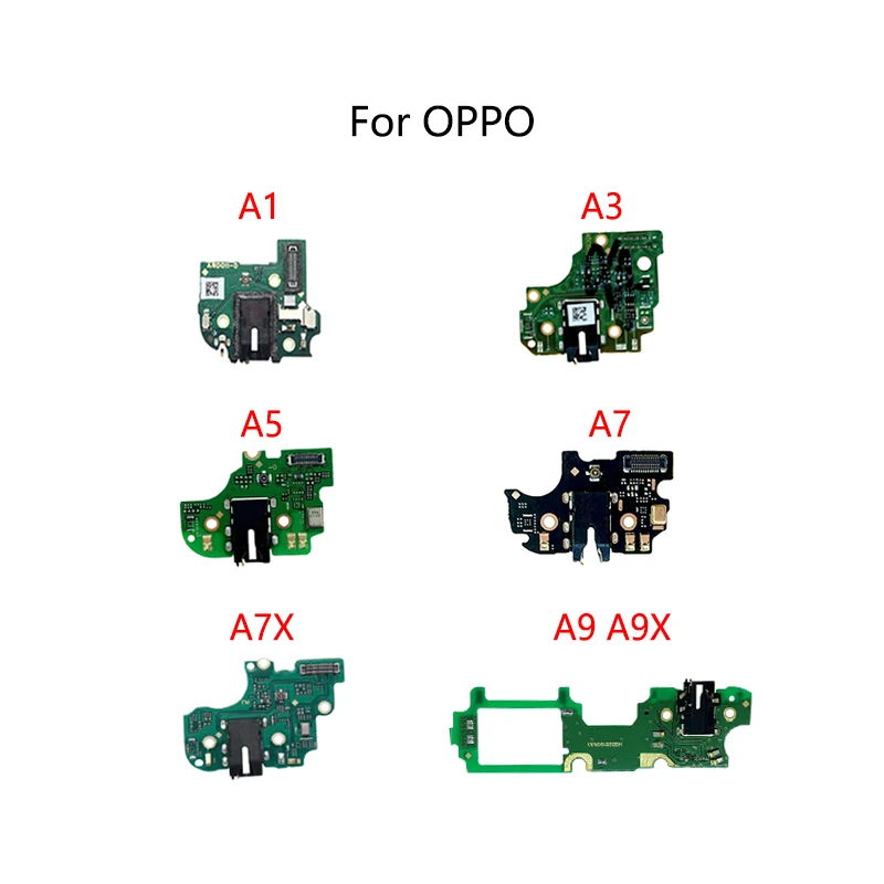 Headphone Jack Earphone Socket Microphone Board Module Signal Antenna Connect Flex Cable For OPPO A1 A3 A5 A7 A7X A9 A9X