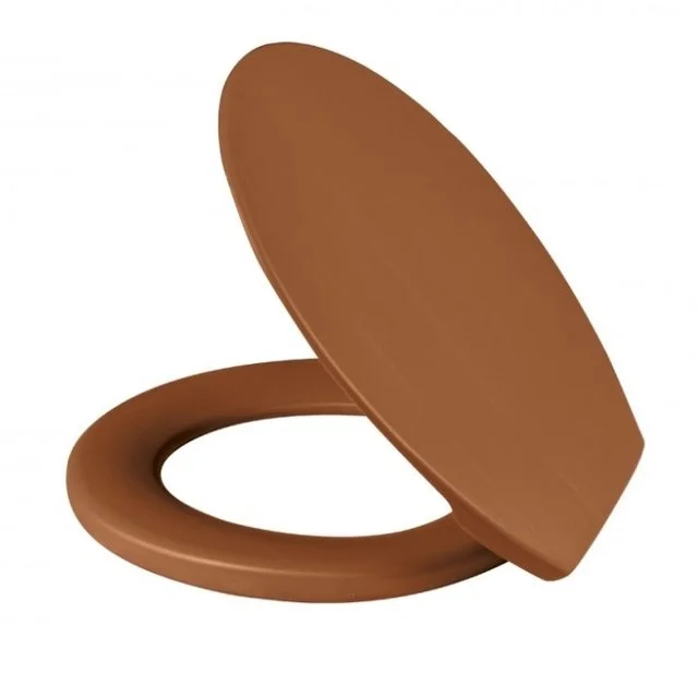 SANITARY SEAT OVAL SOFT CARAMEL METASUL