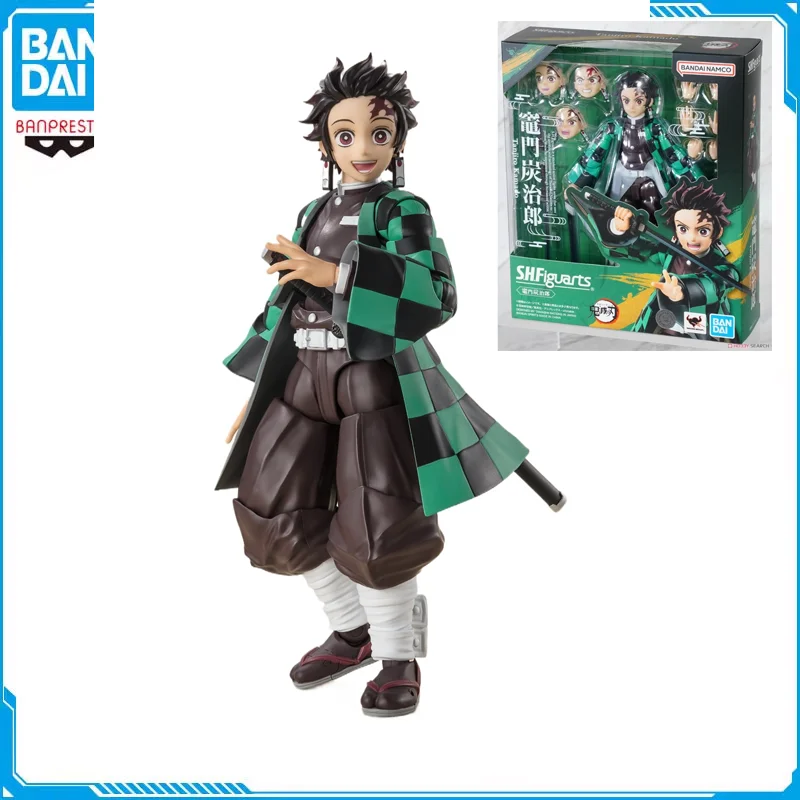 

Bandai Original SHFiguarts Tanjiro Kamado Anime Demon Slayer Action Figures Model Toys Figura Gifts Collection