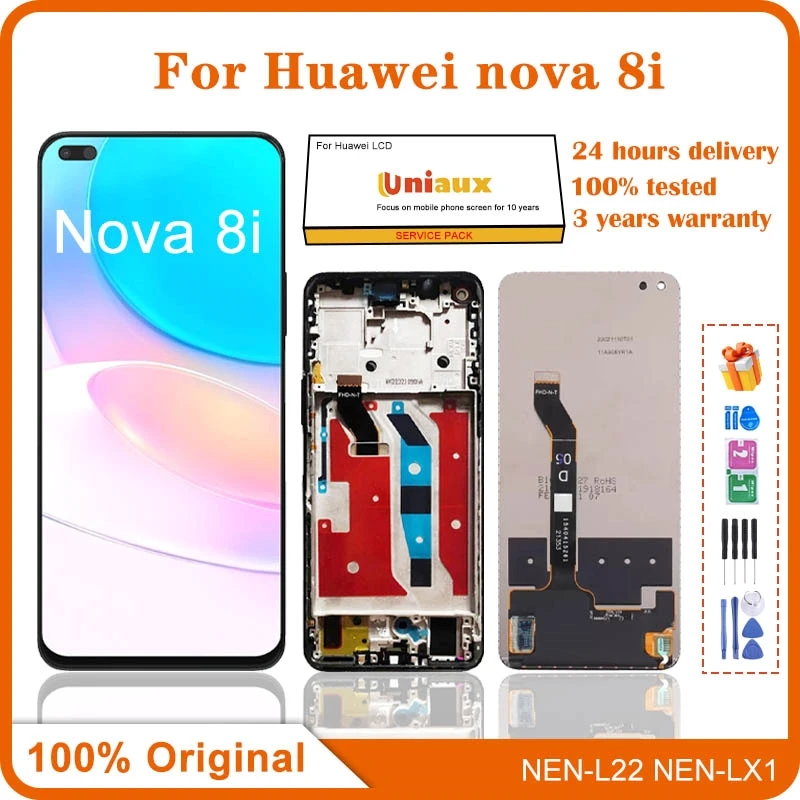 

ЖК-дисплей 6,67 "для Huawei Nova 8i, сенсорный экран с дигитайзером в сборе, замена для Honor X20, ЖК-дисплей Nova8i