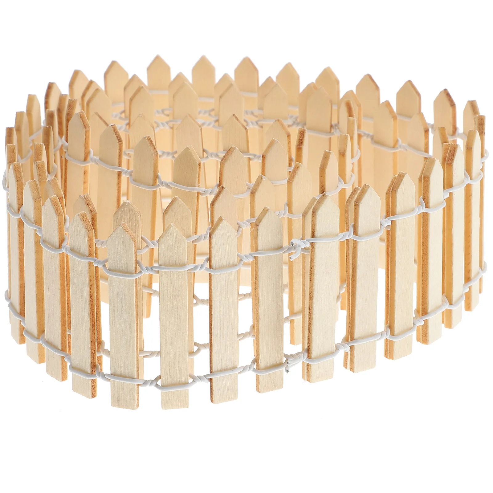 

Mini Fence 100 Cm Wooden Picket Fences for Christmas Tree Decorations Statue Miniature Garden Ornament Landscape DIY