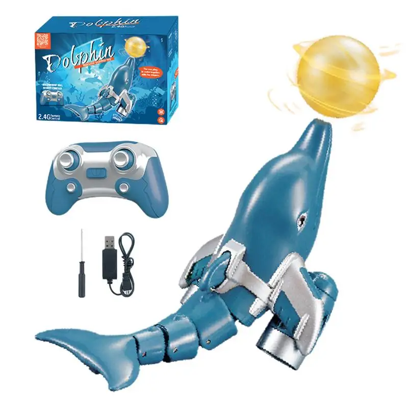 Outdoor Water Toys For Kids Realistic RC Dolphin Multi-Directional Control High Simulation Dolphin Ball Rotation Design For