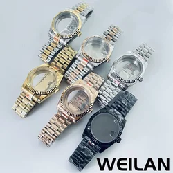 36mm 40mm Case With Presidential Bracelet, Sapphire Glass Crystal Suitable For NH34, NH35, NH36, NH70，NH72，ETA 2824，PT5000