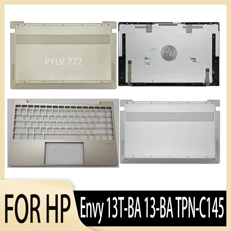 

USED for Envy 13T-BA 13-BA TPN-C145 Laptop LCD Rear Lid Back Top Cover Front Bezel Bottom Case Housing Hinges Silver Gold