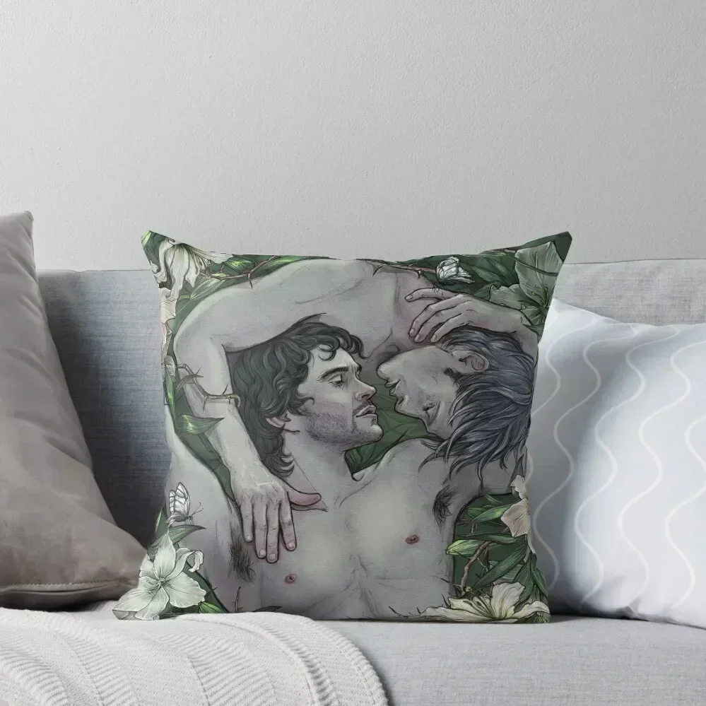 

Where The Wild Lilies Grow Throw Pillow Luxury Cushion Cover Sofa Decorative Covers Anime pillow cover luxury pillow