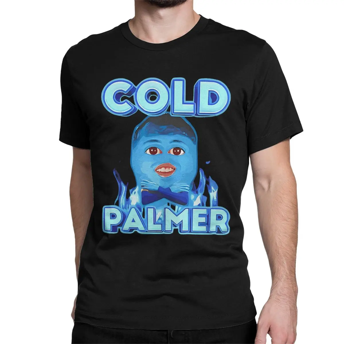 Humor Cold Palmer Meme T-Shirts for Men Round Neck Cotton T Shirt Short Sleeve Tees Birthday Present Clothes