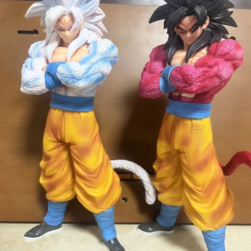 

NEW Anime Dragon Ball White God Son Goku Figurine Super Saiyan Standing Goku Action Figures Pvc Collectible Model Ornament Gifts