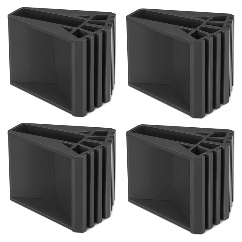 

Ladder Feet Pack Of 4 Rubber Ladder Feet Non-Slip Ladder Foot Cover Stepladder Replacement Parts For Ladders Telescopic-ABSW