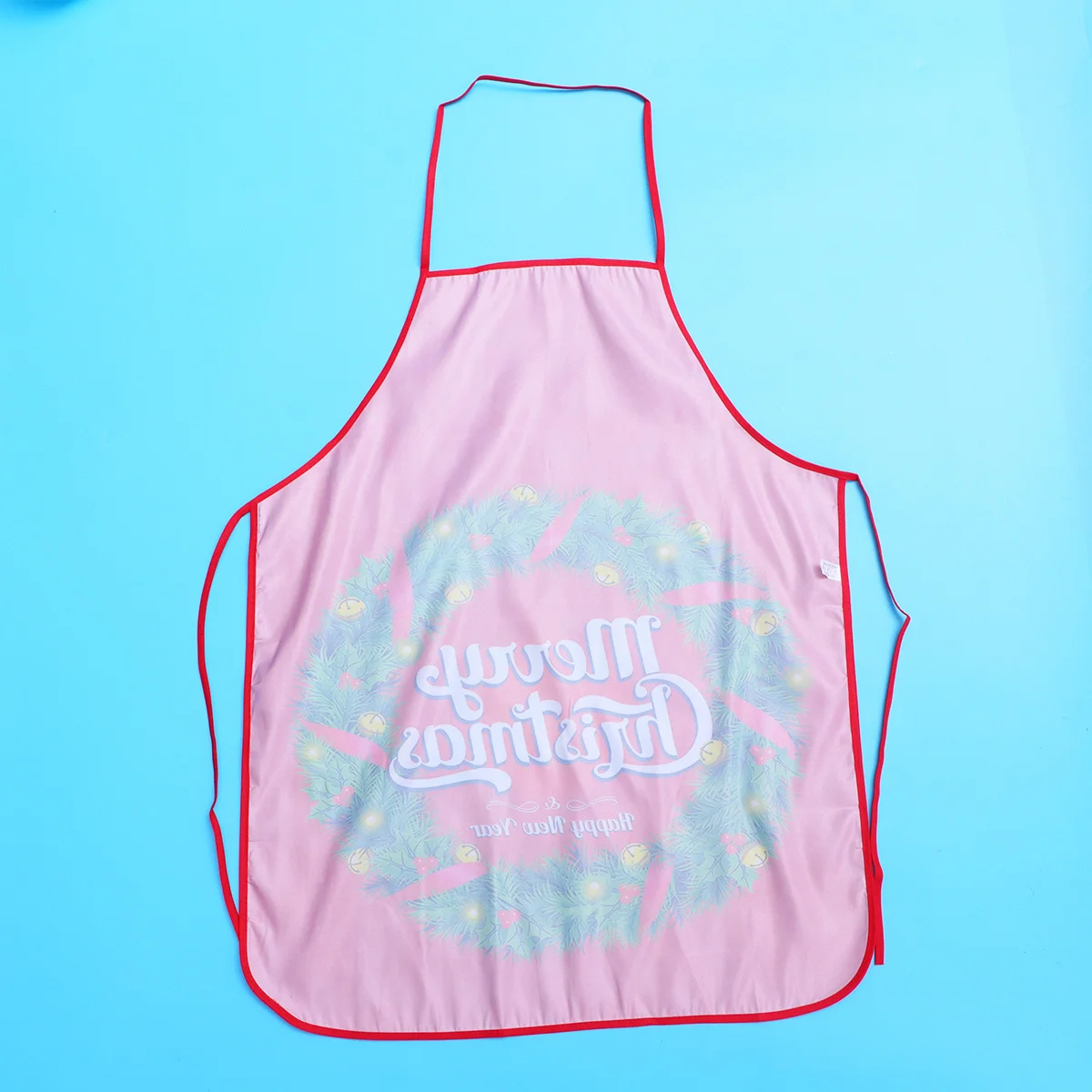 

Christmas Printed Cloth Apron Wreath Cooking Apron for Women Men Party Kitchen Aprons Christmas Decorations Aprons for Women