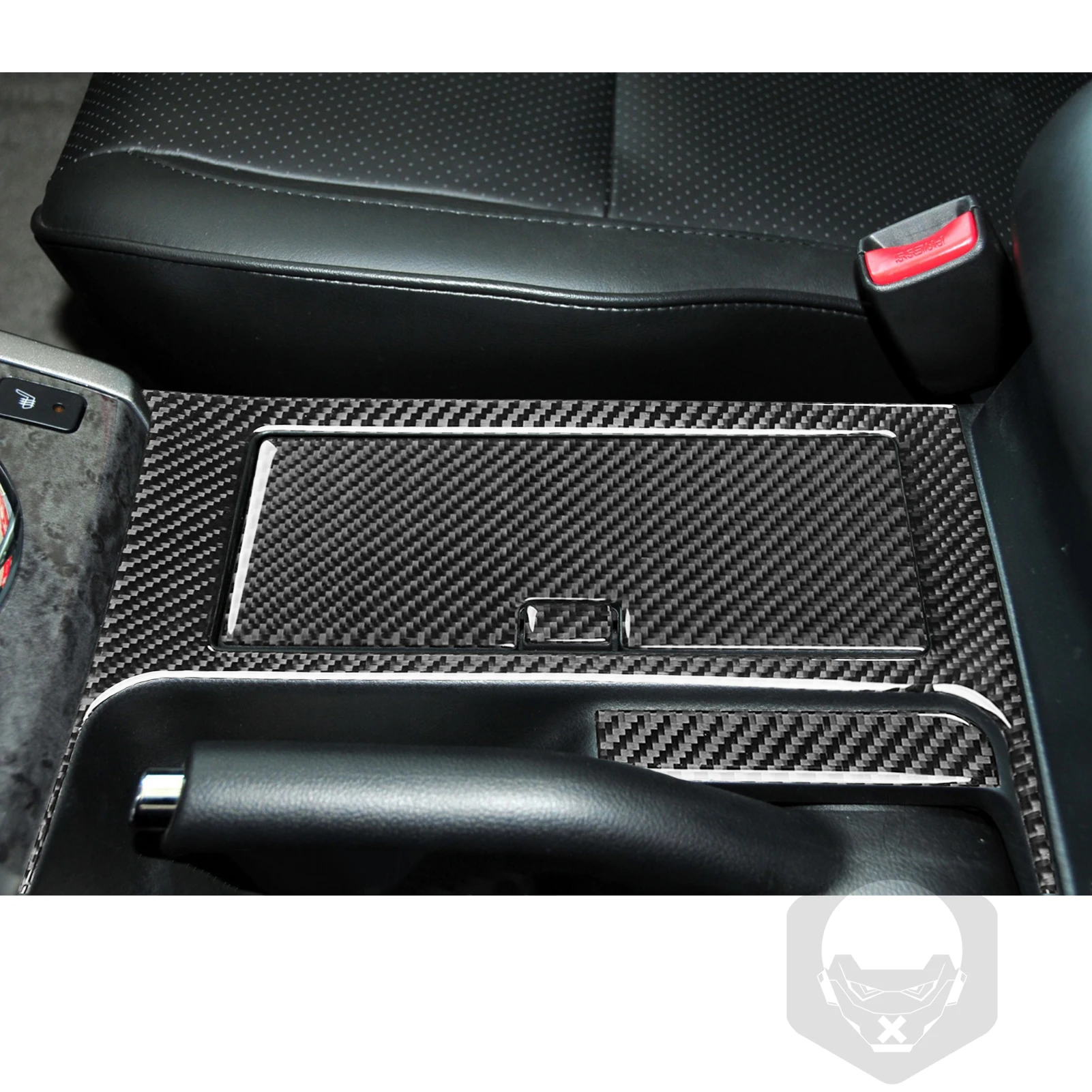 For Suzuki Grand Vitara 2006-2013 Real Carbon Fiber Sticker Center Armrest Storage Box Panel Car inside decorative Accessories