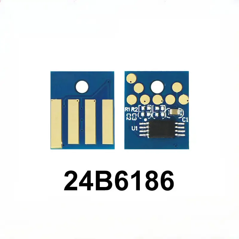 2 uds Compatible 24B6186 Chip de tóner de reinicio para Lexmark M3150 XM3150 M-XM 3150 Chips de cartucho de impresora de recarga