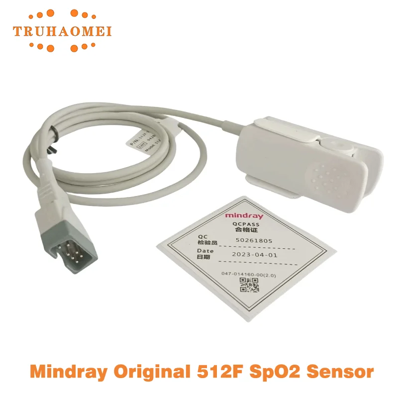 capteur-spo2-original-reutilisable-512f-pour-moniteur-patient-mindray-clip-de-doigt-adulte-adt-ligne-courte-512f-30-28263