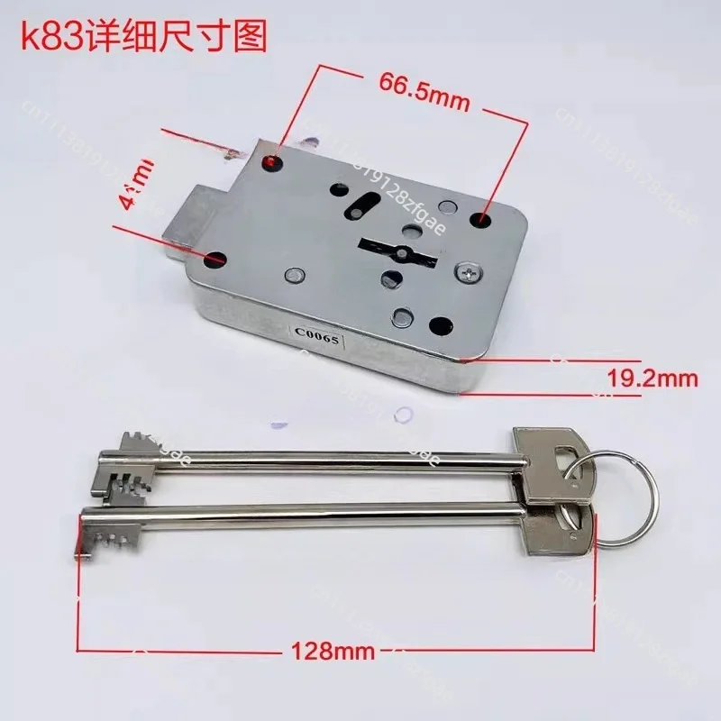 Safe Flagpole Blade Vault Door Lock Double Lock Bank Management Lock Double Key Cylinder Anti-theft Double Cylinder