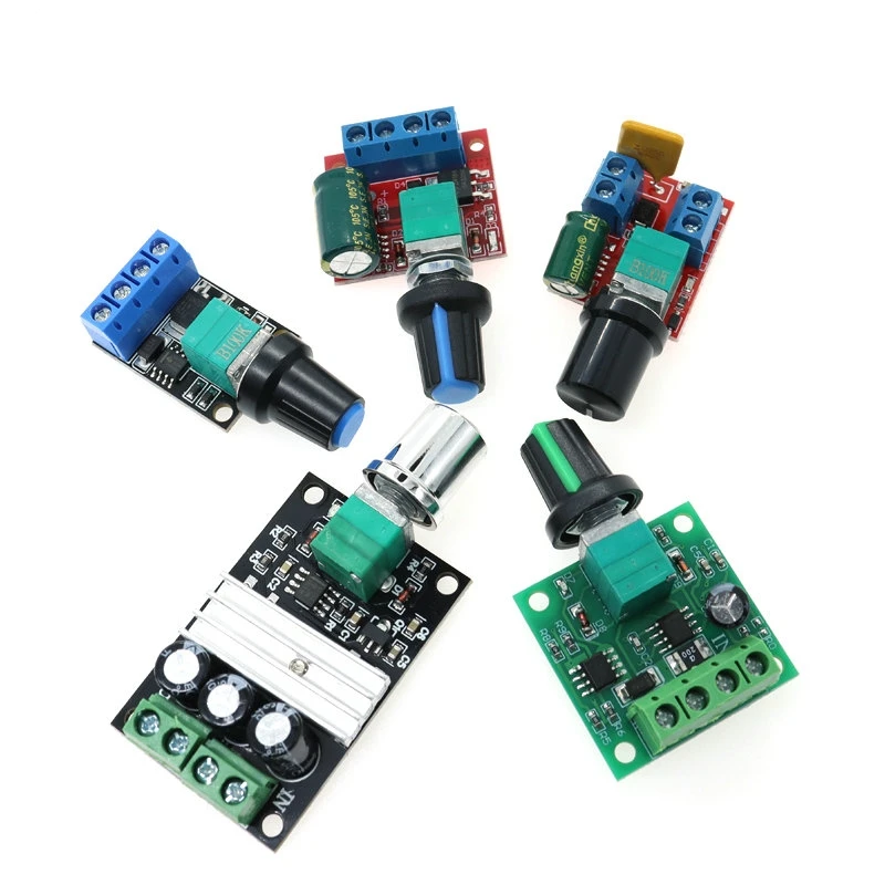 DC 1.8V-35V 2A 3A 5A 10A 30W 80W 90W PWM Motor Speed Controller Low Voltage Motor Speed Controller PWM Adjustable Drive Module