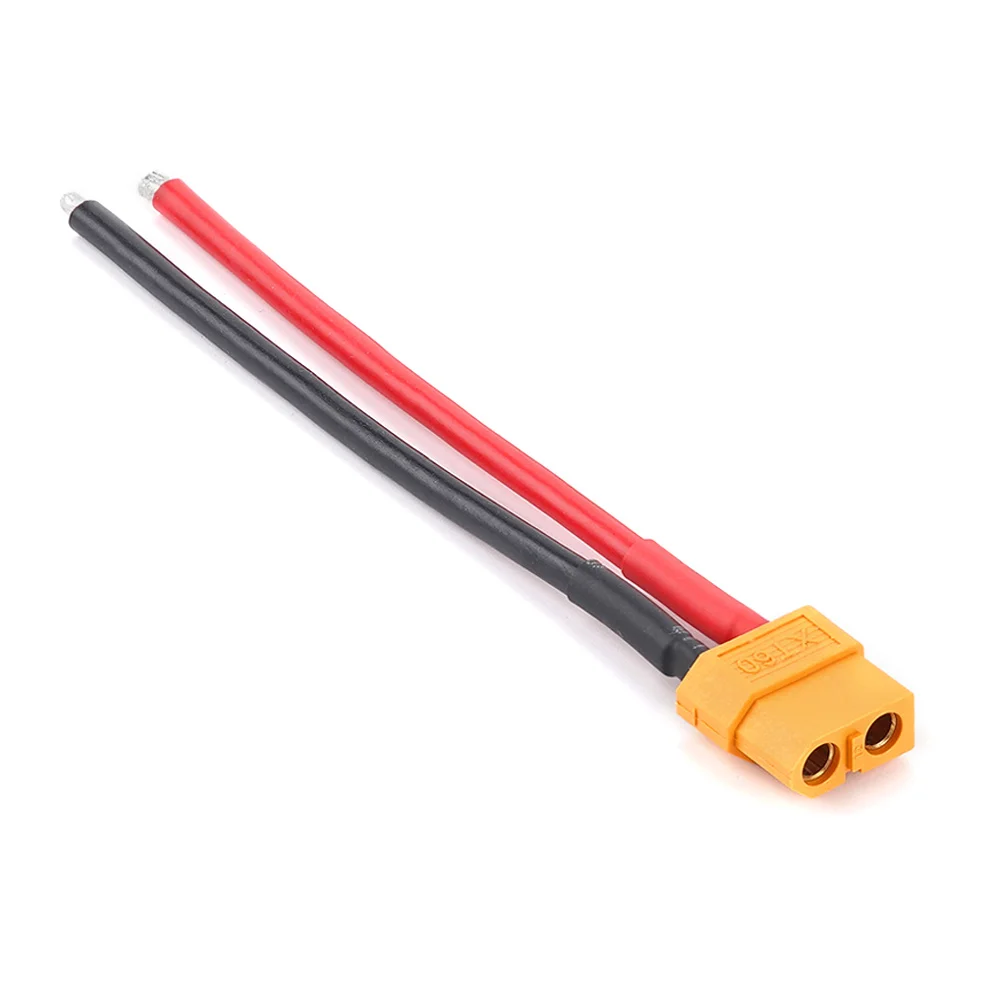 2 uds XT60 14AWG 10Cm Cable conector para cargador Pro Cable de cargador Motor línea de eje macho o hembra conector de batería