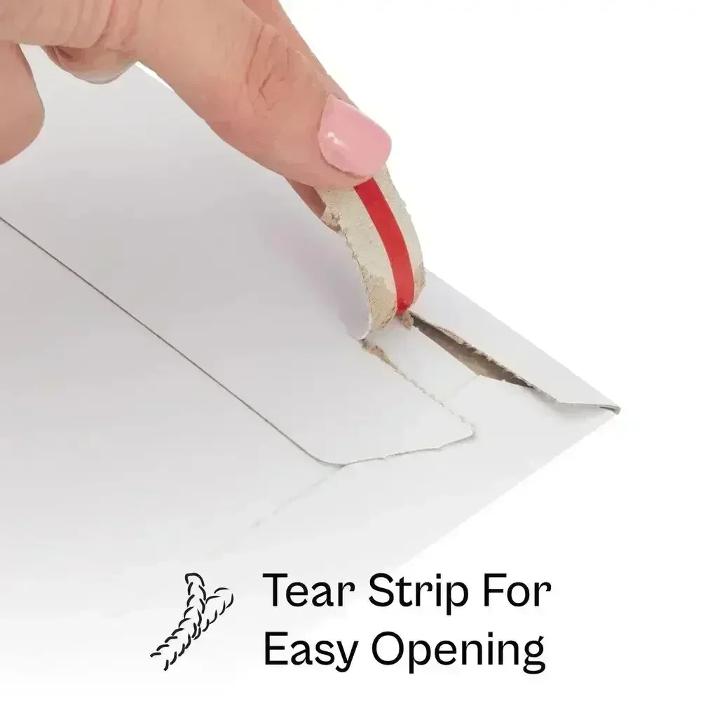 100-400 Sobres de cartón plano para sobres publicitarios de documentos fotográficos rígidos blancos 28 pt