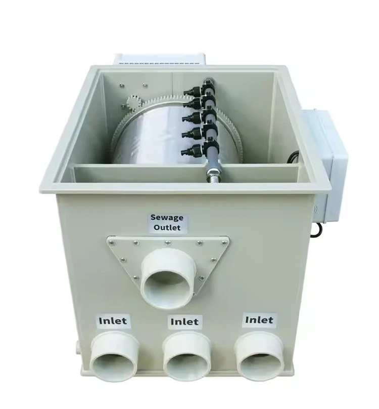 

5m ³ 10m ³ 20m ³ High-efficiency Drum Filter for Ornamental Fish ponds Drum Purification Filter for Aquaculture