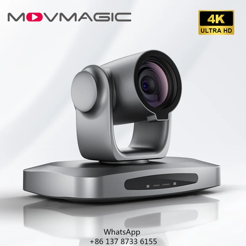 Movmagic MC3 30X 4K30P Ultra HD PTZ Camera Warranty Live Streaming Conference & Broadcasting Use With Catch Up Function 1 Year